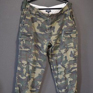 Camo Cargo Pants / Distressed Utility Jogger / Plus Size Womens Streetwear